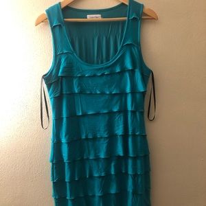 Calvin Klein Size 10 Green Dress